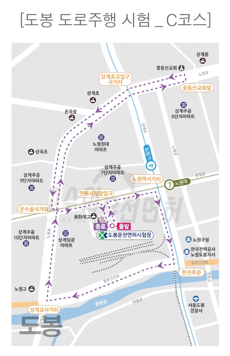  [도봉운전면허시험장]도봉 도로주행 C코스 영상