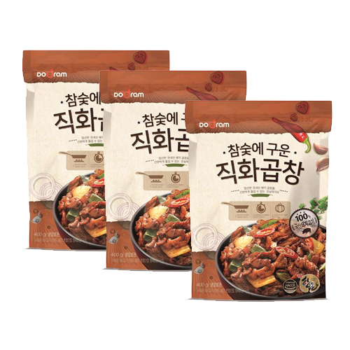 인기있는 도드람한돈 참숯에 구운 직화곱창, 3팩, 300g 추천해요