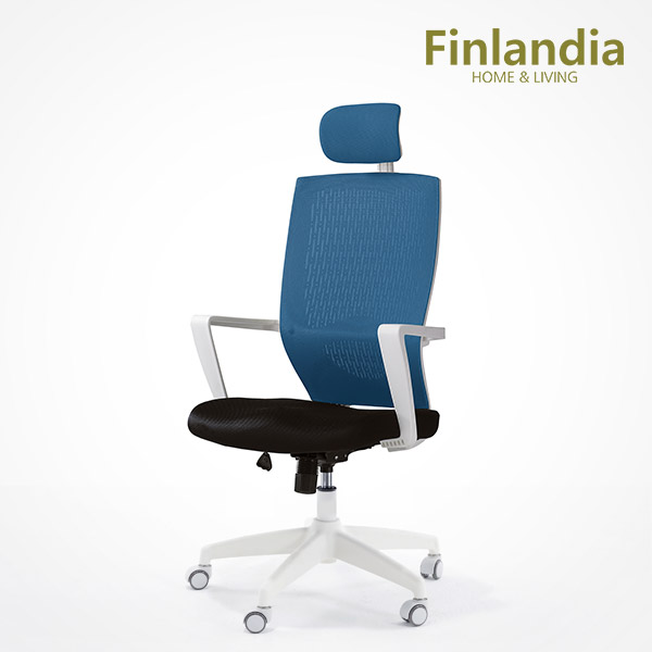 가성비 좋은 핀란디아 시프트 화이트 책상의자 학생의자/사무용의자, 블루 추천합니다