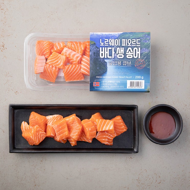 많이 찾는 블루씨푸드 노르웨이 피오르드 생 송어 덮밥용 큐브, 200g, 1개 ··· 많이 찾는 블루씨푸드 노르웨이 피오르드 생 송어 덮밥용 큐브, 200g, 1개 ···