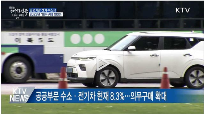 2023년 공공기관 전기·수소차 의무구매 100% 2023년 공공기관 전기·수소차 의무구매 100%