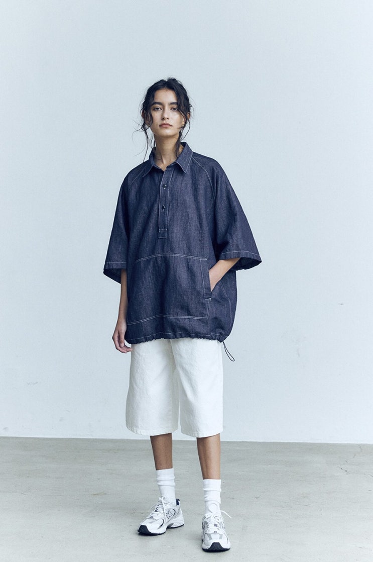 여름에 코디하기 좋은 린넨 데님셔츠! GROUNDWAVE(그라운드웨이브) Short Sleeve Raglan Shirt