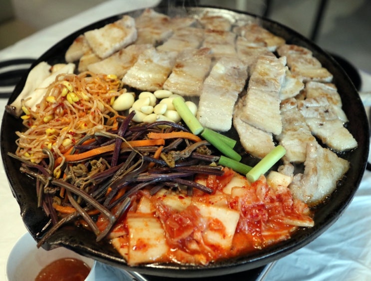 인천 구월동맛집 삼겹살 비빔냉면 맛있는 한돈집