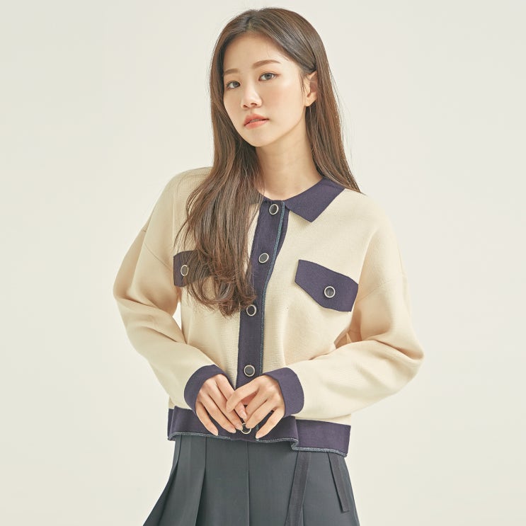 인기 급상승인 로엠 여성용 카라 배색 아우터형 가디건 좋아요 인기 급상승인 로엠 여성용 카라 배색 아우터형 가디건 좋아요