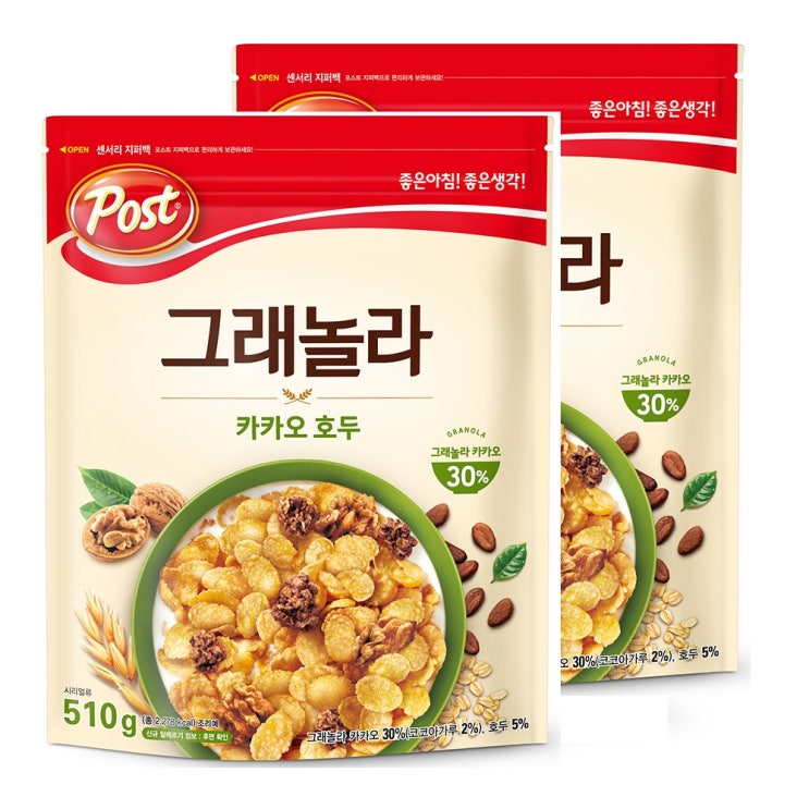 최근 많이 팔린 동서 포스트 카카오 호두 그래놀라, 510g, 2개 ··· 최근 많이 팔린 동서 포스트 카카오 호두 그래놀라, 510g, 2개 ···