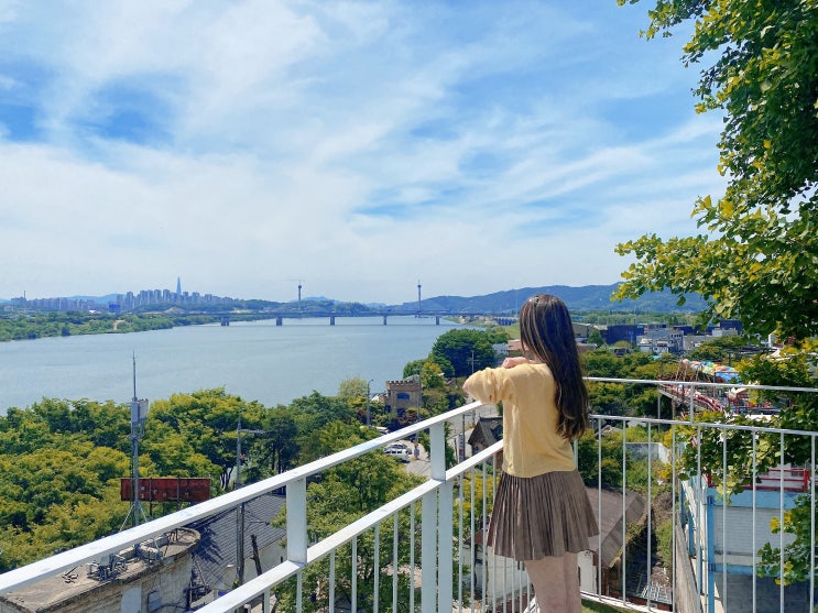  남양주 한강뷰 신상 카페 워너비해피 [루프탑/실내애견동반카페]