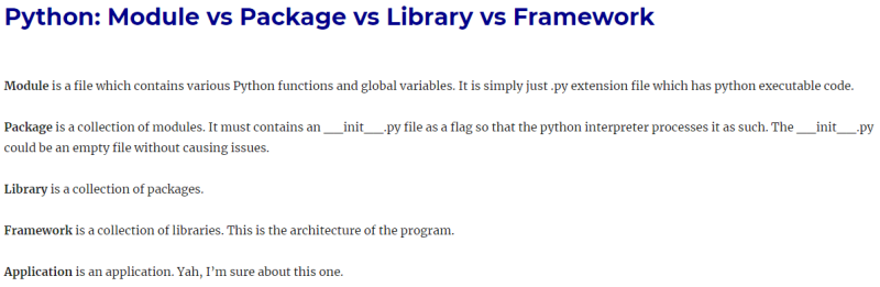 빅데이터 분석기사 실기 파이썬 모듈 vs 패키지 vs 라이브러리 VS 프래임워크 차이? [빅분기 실시 파이썬 공부] : 네이버 블로그