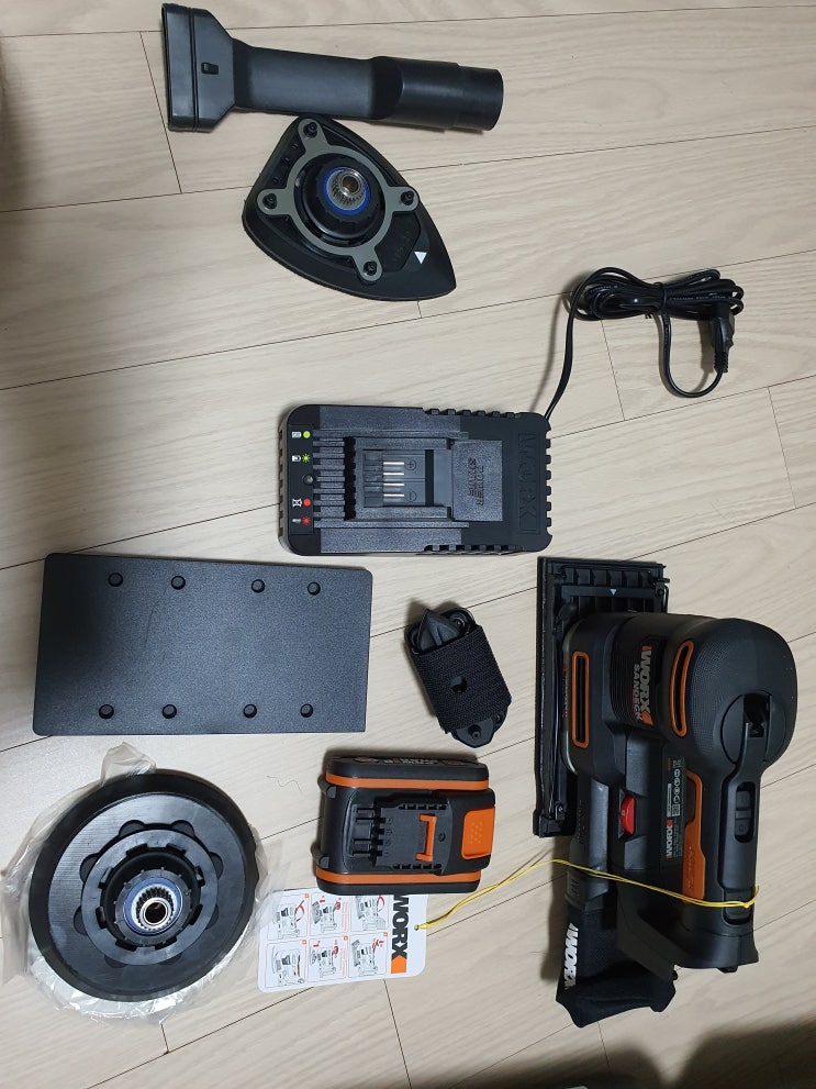 무선 샌딩기 장만 - WORX WR820 5 in 1