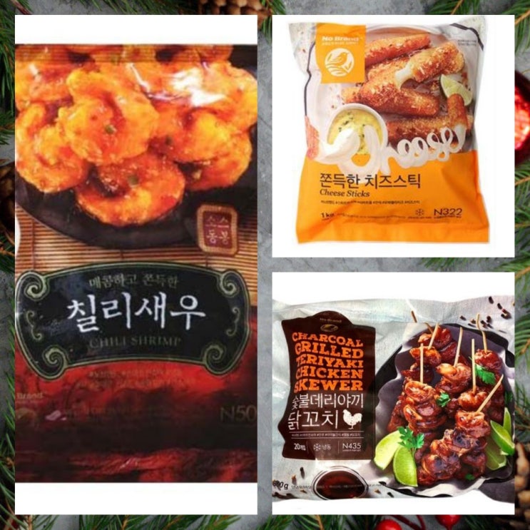 요즘 인기있는 노브랜드치즈스틱+숯불닭꼬치+칠리새우, 치즈스틱1kg+숯불닭꼬치800g+칠리새우400g 추천합니다