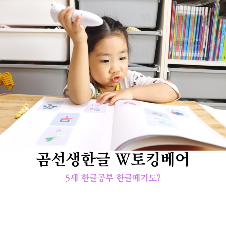 5세한글공부 곰선생 한글학습지로 이러다 한글떼기?