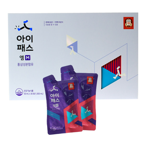 가성비 좋은 정관장 아이패스 M 50ml*30포 쇼핑백, 30포, 50ml 추천합니다