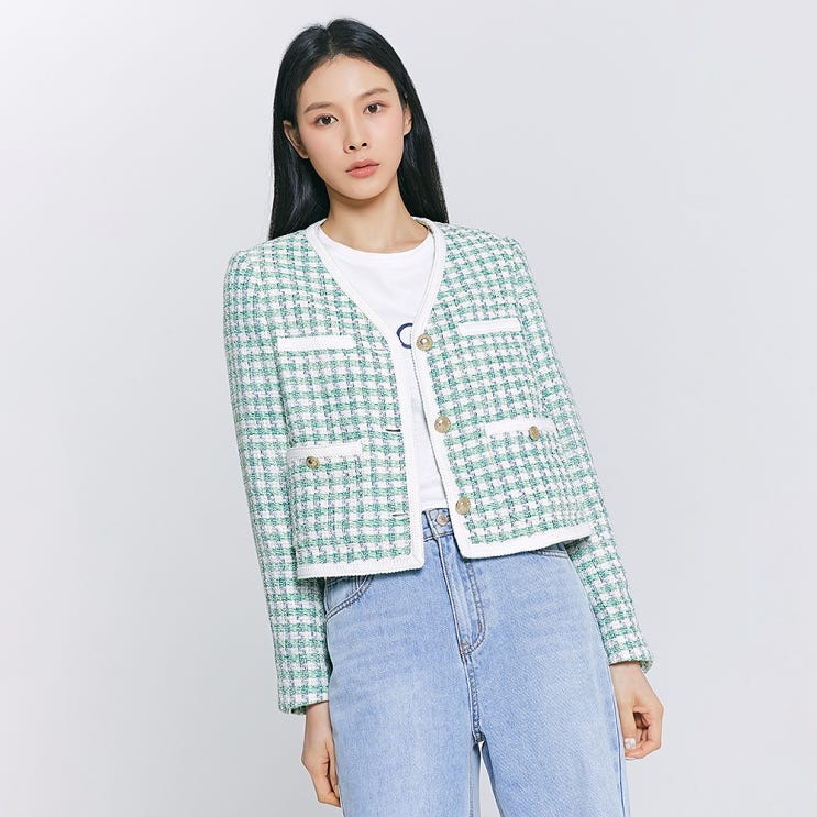 선호도 좋은 미쏘 여성용 트위드 브이넥 숏 재킷 추천해요 선호도 좋은 미쏘 여성용 트위드 브이넥 숏 재킷 추천해요