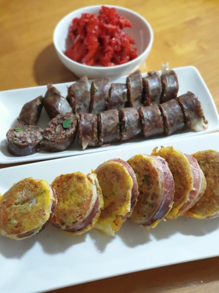  막걸리안주: 속초 단천식당 오징어 젓갈, 오징어순대,아바이순대  택배 후기  내돈내산