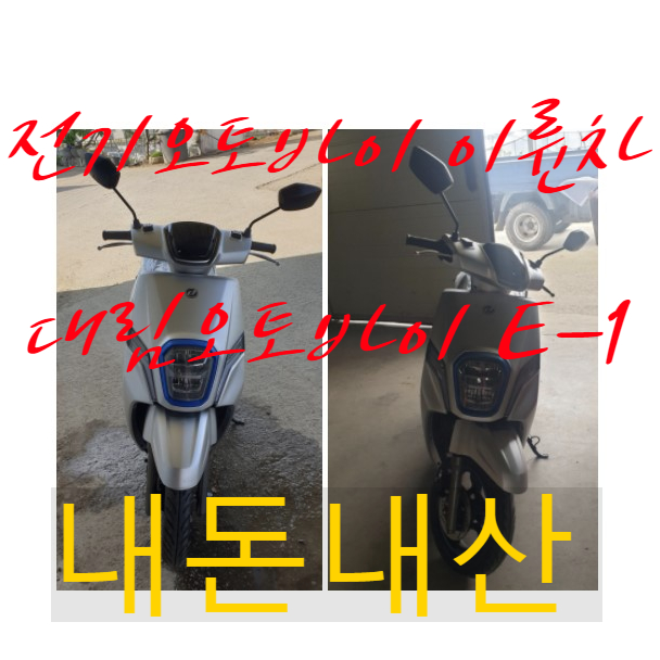  전기 오토바이 이륜차 추천 대림오토바이 썬더 EM1 보조금 내돈내산 후기