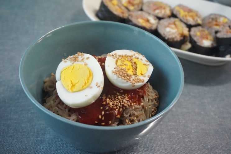  냉면 면재료로 간편하게 맛있는 비냉 즐겨요:)