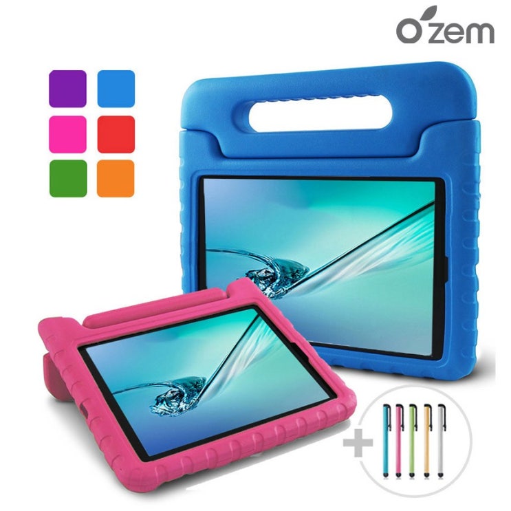 의외로 인기있는 오젬 태블릿 PC 어린이안전 에바폼 케이스+터치펜증정, 핑크 추천합니다