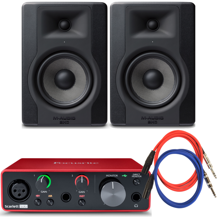 가성비 뛰어난 포커스라이트 스칼렛 솔로 3G x M-Audio BX5 D3 스피커 패키지 ··· 가성비 뛰어난 포커스라이트 스칼렛 솔로 3G x M-Audio BX5 D3 스피커 패키지 ···