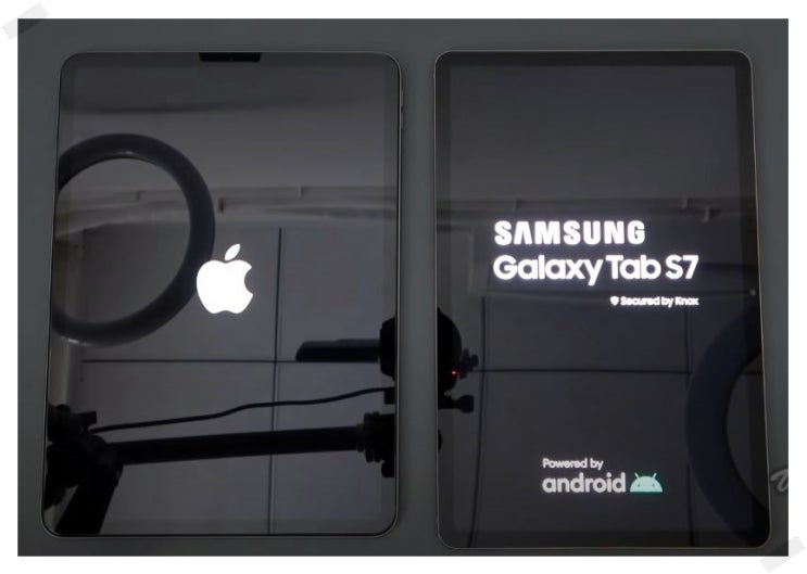  갤럭시 탭 S7+ 아이패드 프로 4세대 비교 분석 과연 결과는?