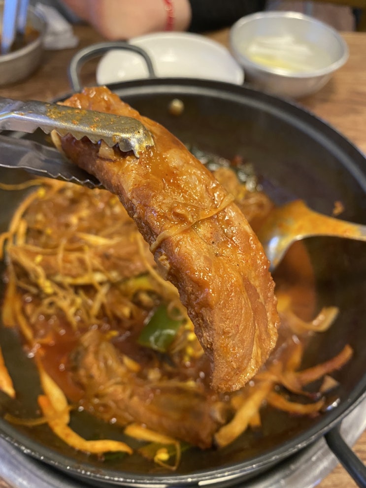 분당 맛집 한정 판매되는 매운 등갈비찜 효원식당(구, 팔덕식당)