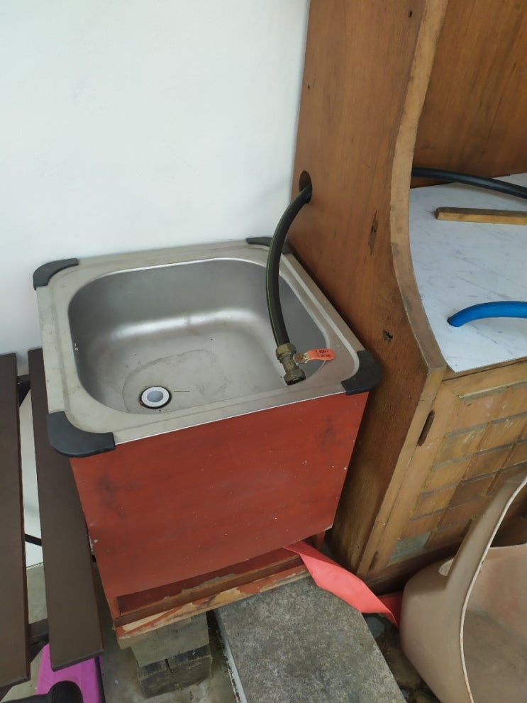  옥상 루프탑 야외 싱크대 만들기 셀프인테리어 DIY
