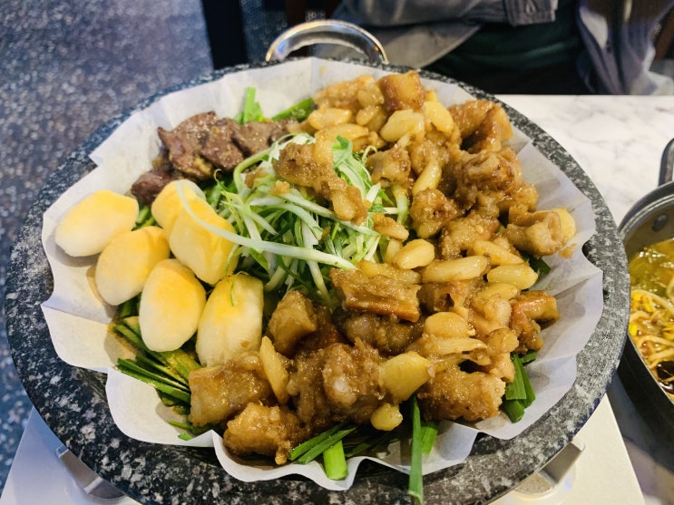  잠실새내 곱창 특제마늘소스 입혀준 맛집 너마늘곱창