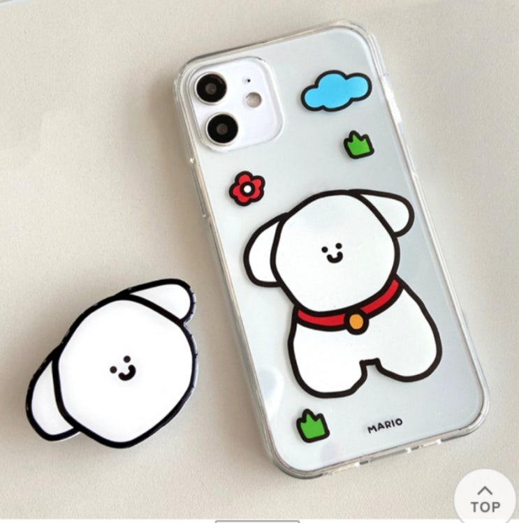  투명 핸드폰 케이스 댕댕이랑 찌글공룡 데려가세요~