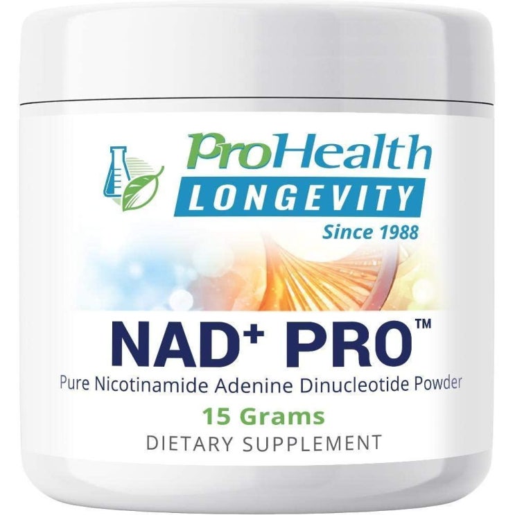 후기가 좋은 직구 NAD ProHealth NAD+ Pro (15 Grams) Pure Nicotinamide Adenine Dinucleotide Bioavailable Powd
