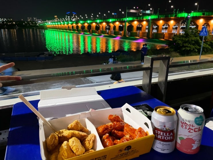  [서울/잠실] 잠실한강공원 저녁 산책이라쓰고 치맥이라 읽는다