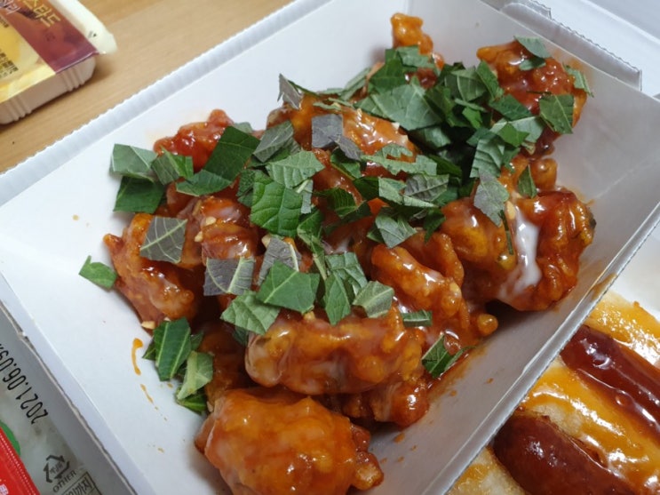  코리엔탈깻잎두마리치킨 다산점에서 위메프오로 배달 시키기