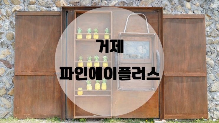  거제둔덕맛집 파인에이플러스 !! 월차쓰고 먹는 치킨스테이크 ?!