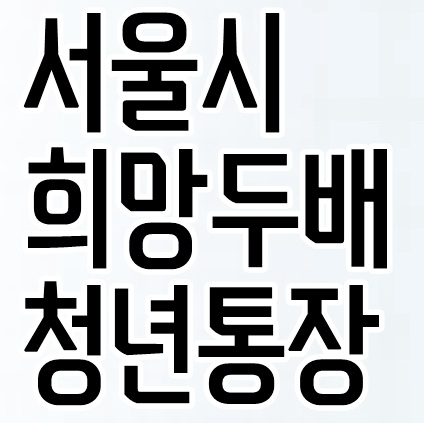 서울시 희망두배 청년통장 1080만원 드립니다.