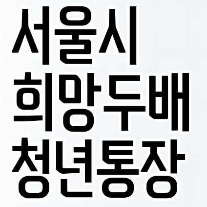  서울시 희망두배 청년통장 1080만원 드립니다.