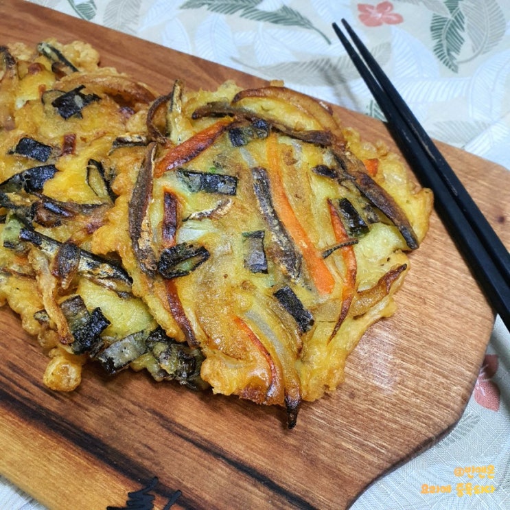  멸치 추가해서 야채전 만드는 법, 멸치전