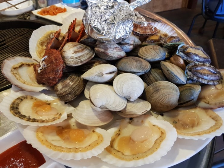  충주 조개와칼국수 조개구이 조개찜