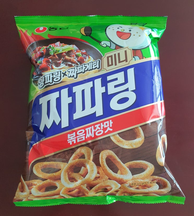  [ 내돈내산 ] 농심 양파링×짜파게티 미니 짜파링 / 볶음짜장맛