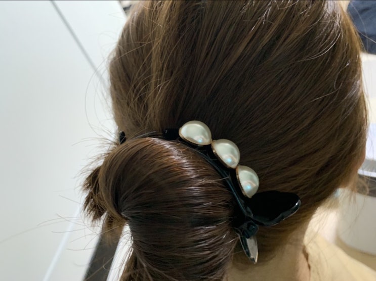  시크몽 똥머리집게핀으로 간단하게 똥머리 해요~