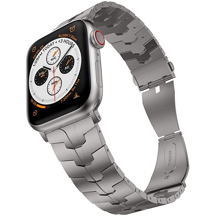  많이 찾는 애플워치 SE 애플워치 시리즈 6 5 4 3 Smartwatch Silver용 내구성 버전 호환이 강화된 애플워치 밴드 44mm 42mm 타이타늄 메탈워치 밴드용 LDF