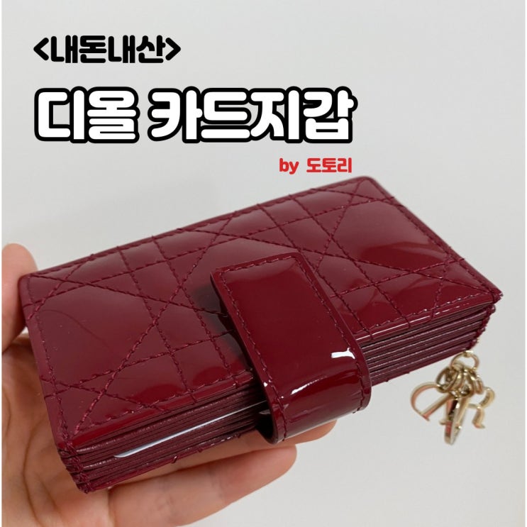  디올 카드지갑 아코디언 포켓카드지갑 레드, 명품지갑 추천!