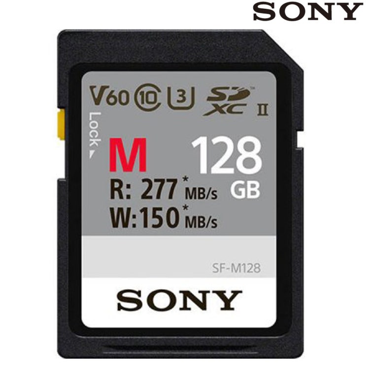 가성비갑 소니 SF-M128T2 SDXC UHS-II U3 4K 128GB 메모리 R277MBs W150MBs ··· 가성비갑 소니 SF-M128T2 SDXC UHS-II U3 4K 128GB 메모리 R277MBs W150MBs ···