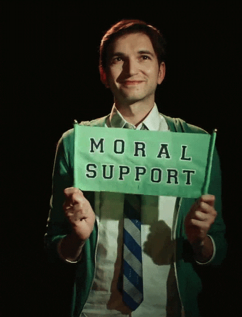  2일 1영 - Moral support 무슨 뜻?