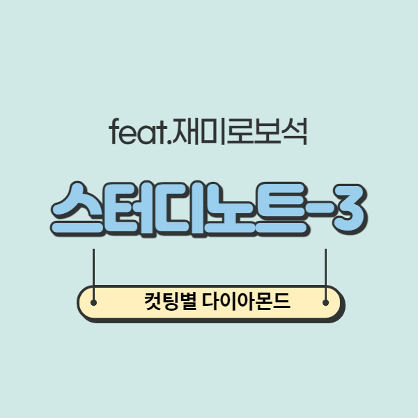  컷팅별 다이아몬드 느낌 스타들