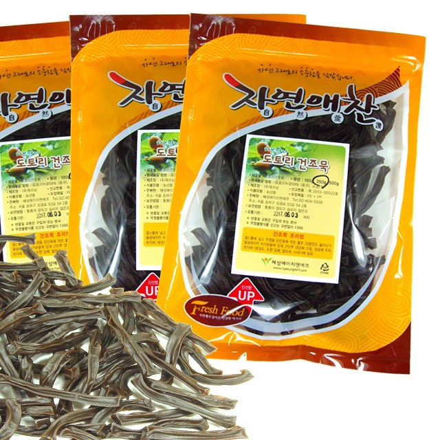 인기 많은 우리존 도토리 건조묵 1kg(250gx4봉)도토리묵 말랭이, 1000g, 1박스 좋아요