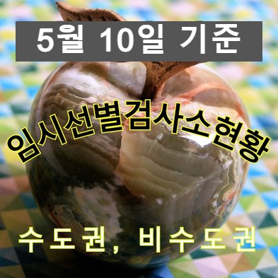  5월 10일 기준 전국 127개 임시선별검사소 현황(수도권 97개소, 비수도권 30개소)