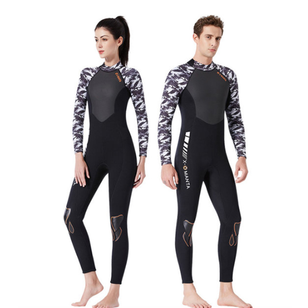  많이 팔린 DIVE&SAIL 커플 신소재 1.5mm다이빙 웻슈트 잠수복 프리 다이빙 슈트 바다 서핑 스쿠버, 여자(블랙/화이트) 추천합니다