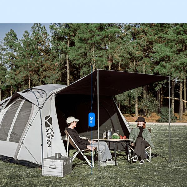 선호도 높은 캠핑 장박 전실 대형쉘터 거실형 리빙쉘 오크돔 돔쉘터 가족캠핑 텐트 4계절 UV 방수 코팅, one size, 이너텐트 추천해요