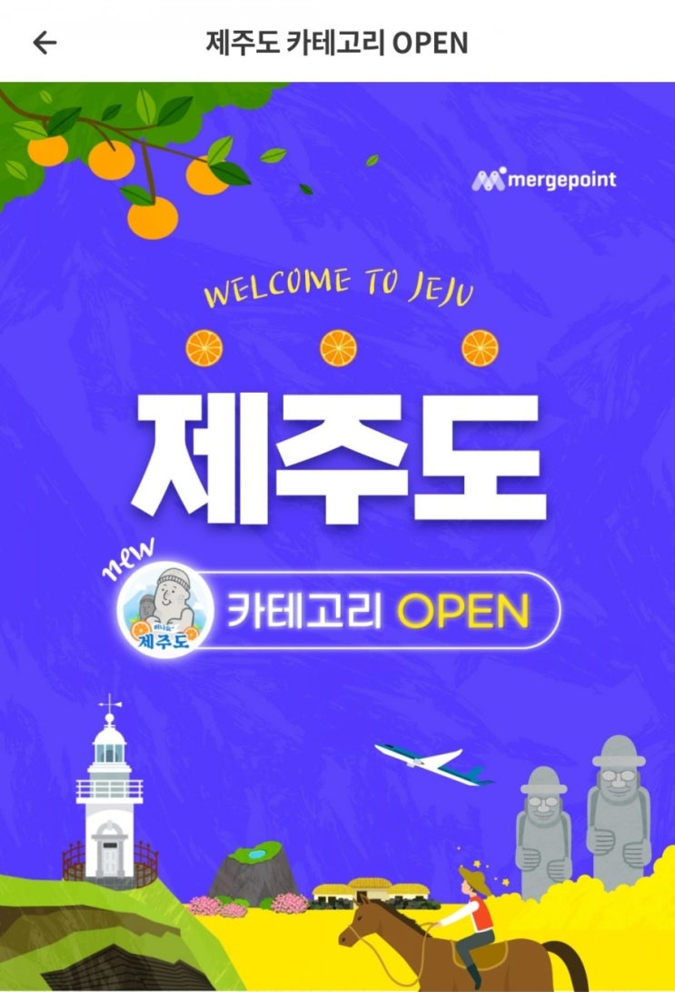  머지포인트 - 제주도 카테고리 OPEN