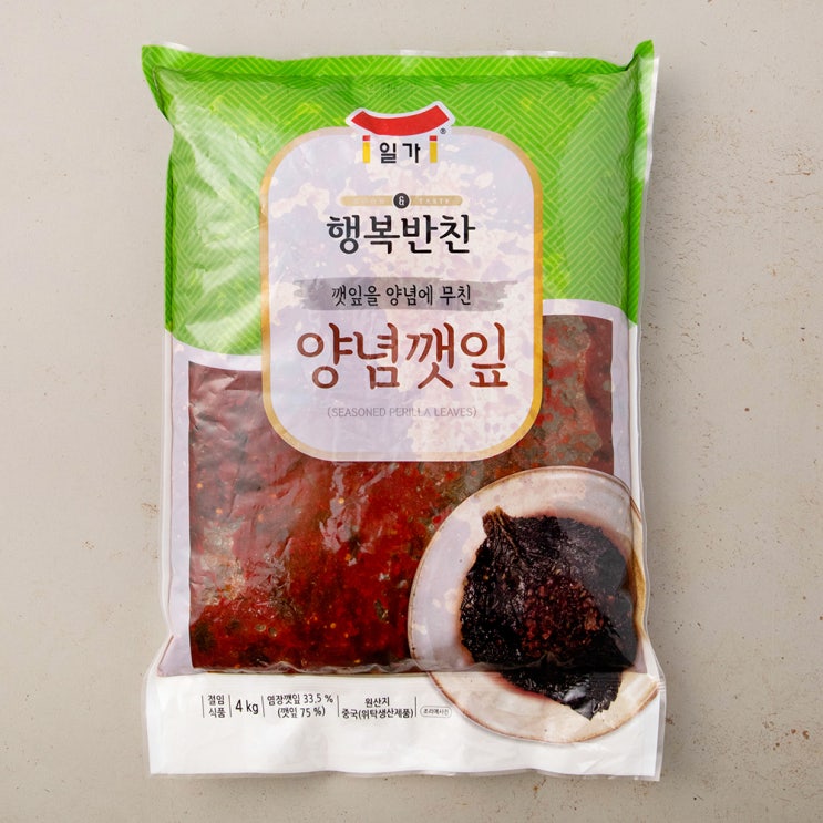 최근 많이 팔린 일가 행복반찬 양념깻잎, 4kg, 1개 추천해요