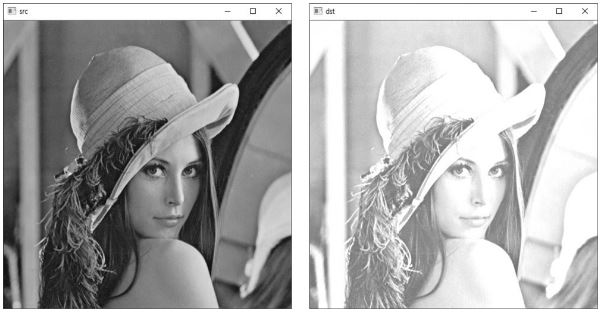  [OpenCV] 영상 밝기 및 명암 조절