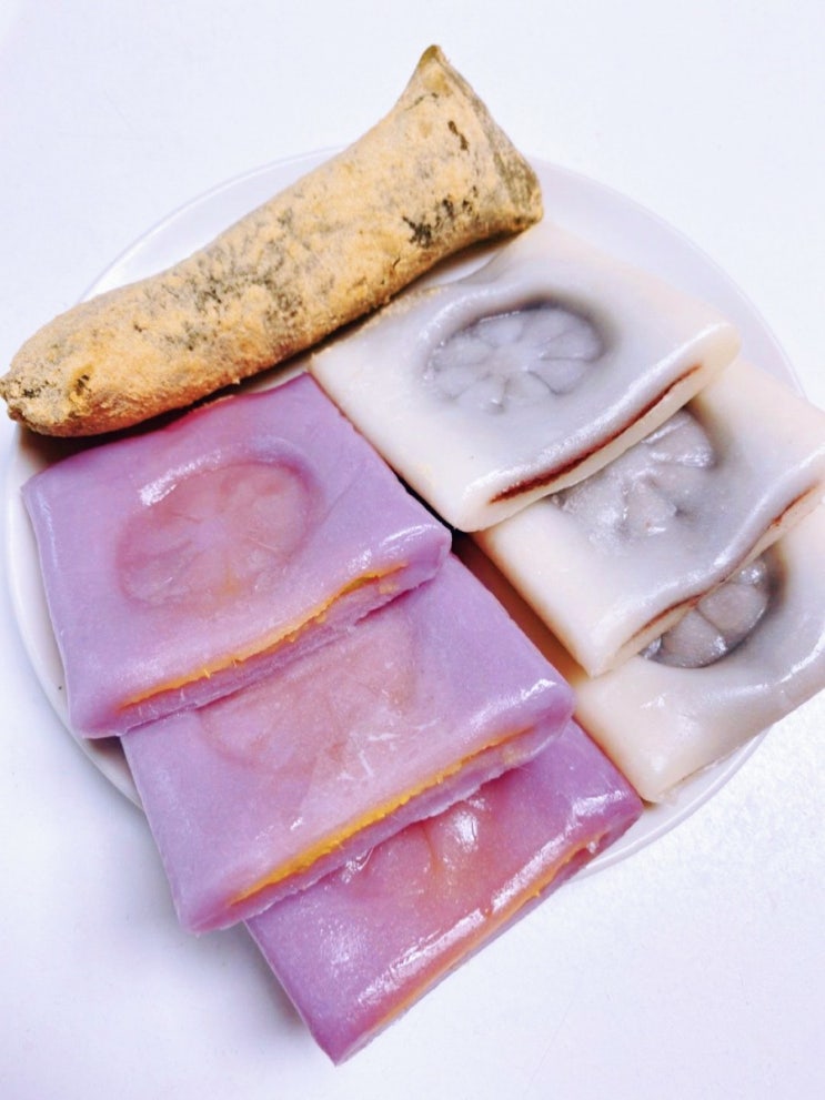  아리울떡공방_고구마 앙금절편/쑥인절미가래떡/백미앙금절편