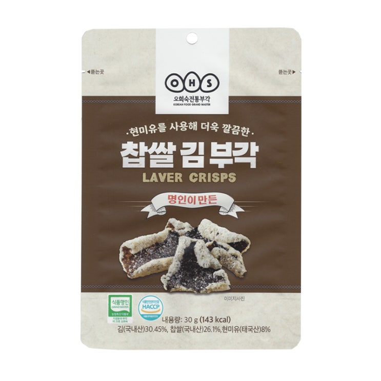 당신만 모르는 오희숙전통부각 찹쌀 김 부각, 30g, 1개 추천해요